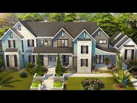 Realistic Suburban Family Home | The Sims 4 Speed Build & Full Tour | No CC