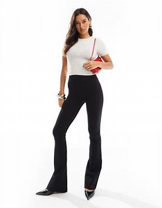 Commando Neoprene control flare legging black in black | ASOS