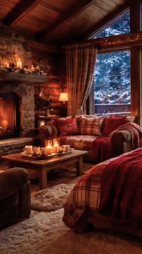 #neige #chalets #cheminée #feux #bois #bougies
