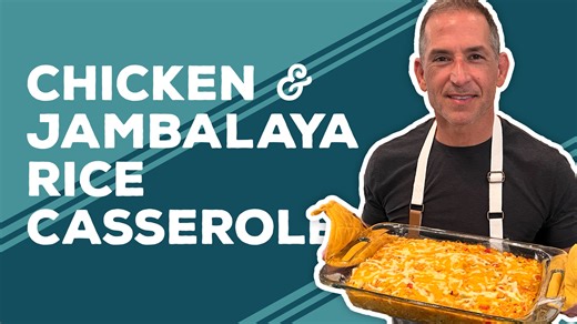 Bobby's makin' my easy Chicken and Jambalaya Rice Casserole recipe, and I think it'll be a hit with your family! Get the recipe here: https://www.pauladeen.com/recipe/chicken-and-jambalaya-rice-casserole/ | Paula Deen