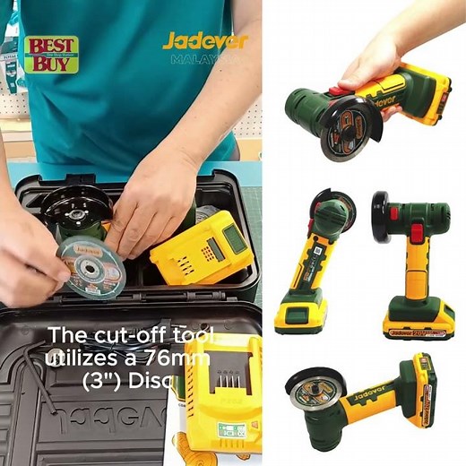 Jadever Tools 20V series ∅3" Cordless Li-ion mini cut-off, Grinder tool - JDLAP573