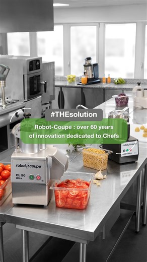 [𝐓𝐇𝐄𝐬𝐨𝐥𝐮𝐭𝐢𝐨𝐧] Over 60 years of innovation serving Chefs 👩‍🍳✨ Designed and manufactured in France, Robot-Coupe solutions help Professionals simplify their daily kitchen tasks and optimize every culinary preparation. Efficiency, durability and creativity on the menu ! Plus de 60 ans d’innovation au service des Chefs 👩‍🍳✨ Les solutions Robot-Coupe, imaginées et fabriquées en France, aident les Professionnels à simplifier leur quotidien en cuisine et à optimiser chaque préparation cul