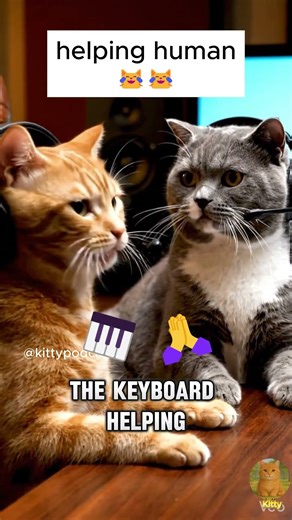 Why Cats Sit on Your Keyboard | Kitty Podcast #catshorts #cat #catvideos #funny