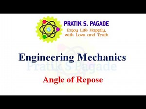 Angle of Repose | Angle of Inclination | Angle of Repose in Engineering Mechanics
