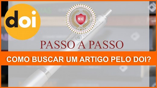Como buscar um artigo pelo DOI? - passo a passo