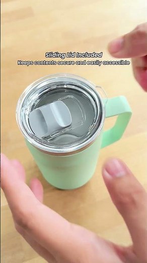 LOCK Stainless Steel Mug with Cover - 650ml