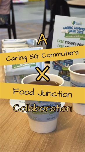 Caring SG Commuters on Instagram: "Spread care like spreading kaya on toast! We are collaborating with @FoodJunctionSG for this year’s Caring Commuter Week. Visit any outlet to get your hands on: 1) Limited edition coffee cup sleeves 2) Free tissues packets are up for grabs Available whilst stocks last! While you are there, don’t forget to scan the QR code on the tables to sign up as a Caring Commuter Champion. It’s a simple step towards a more inclusive journey for all! #CaringSGCommuters #Incl