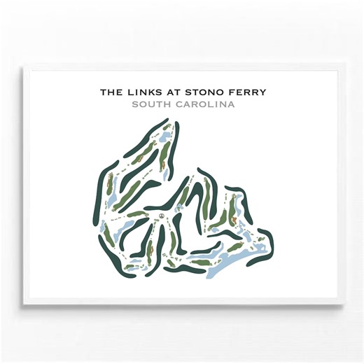 Links At Stono Ferry, SC Golf Course Map Canvas, Golf Map Wall Art, Golf Gift For Women, Housewarming Gift, Mancave Wall Poster - Etsy Sverige
