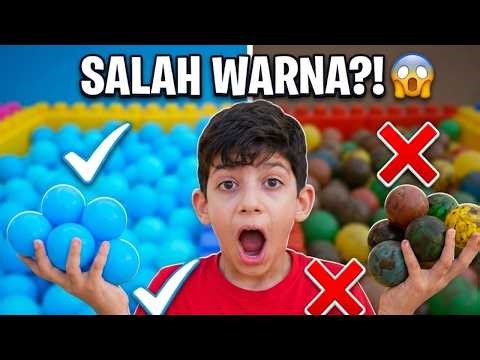 JASON CHOOSE THE WRONG COLOR?! 😱 Colorful Ball Pool Challenge for Kids 😂