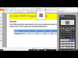 Simple statistics using Casio fx-570EX Classwiz calculator