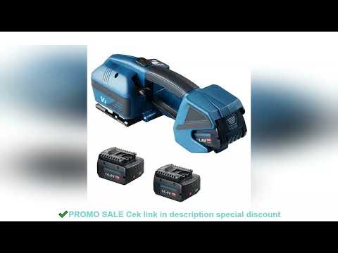 SucceBuy Electric Strapping Machine Portable Battery Powered Automatic Banding Tool for 0.35"-0.63"