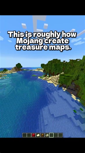This is roughly how Mojang create treasure maps... | #shorts #minecraft