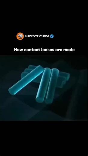 Explore l Learn l Facts on Instagram: "Contact lenses might look tiny and simple, but their manufacturing involves precision on a microscopic level. It starts with liquid polymers poured into perfectly shaped molds that form the curved profile needed to fit comfortably on the eye. These molds are then cured—usually with UV light—so the polymer solidifies into a clear, flexible lens. Once formed, each lens is polished and hydrated to make it smooth, soft, and oxygen-permeable, ensuring it won’t i