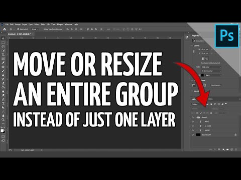 Move and resize an entire group instead of just one layer! | PHOTOSHOP TUTORIAL - TIPS & TRICKS