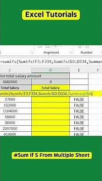 Master SUMIFS in Excel | Sum with Multiple Conditions Made Easy #excel #exceltraining #exceltutorial