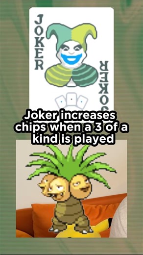 Exeggcute evolution line matched with Balatro Jokers