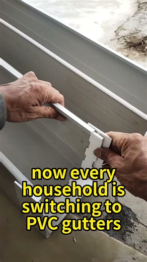 PVC rain gutters are easy to install; even you can do it yourself.