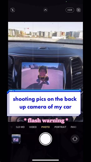 Creative Self Portraits using Car Backup Camera