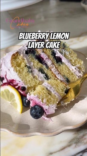 Ain't nothing like my Blueberry Lemon Layer Cake. Full recipe on the website.