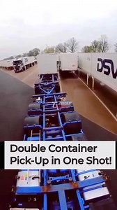 Double Container Pick-up in One Shot! Powered by #otrsolutions LINK IN BIO #otrtnh =================================== Follow us @trucknhustle for more 💥 #trucking #truckerlife #trucker #truckdriver #trucknhustle #trucking #newstoday #transportation #logistics #supplychain #news #breakingnews | Truck N’ Hustle