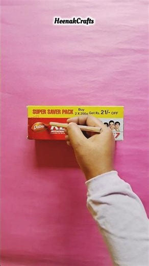 Waste toothpaste box craft |Toothpaste box craft #shorts #diy #arts #recycle #craft #shortvideo