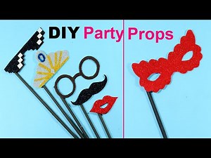 How to Make Party Props at Home | DIY Handmade Party Props | Very Easy