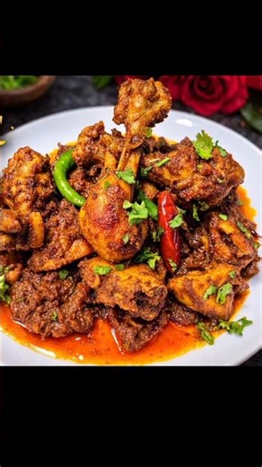 bhuna chicken recipe #abedanishatskitchen #shortvideo #shortfeed