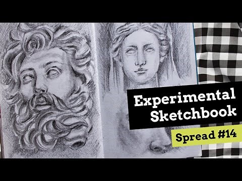 Drawing Greek Statues Sketchbook Practice