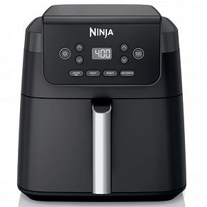 Ninja Pro 4-in-1 Air Fryer, XL 6.5-Qt Basket, 4 Functions, Air Crisp Technology, Non-stick, Crisper Plate, AF180 Black