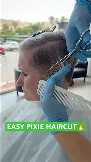 EASY PIXIE HAIRCUT: Complete Tutorial Linked Below! 🔥🔥🔥 #haircut #hairstyle #hair pixiecut