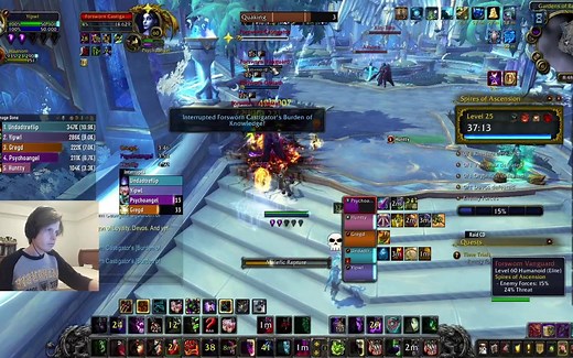 极限冲层赛25层晋升高塔+1 Get Marg痛苦术士Yipwl（Yipz）视角 （残暴暴怒震荡傲慢 魔兽世界暗影国度第一赛季）