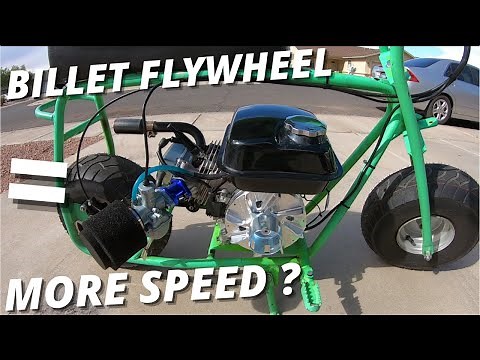 Tillotson 212e gets a billet flywheel and more top speed?