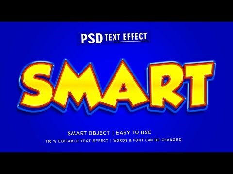 SMART - TEXT EFFECT DESIGN | PHOTOSHOP | EIGHTY8 GRAPHICS