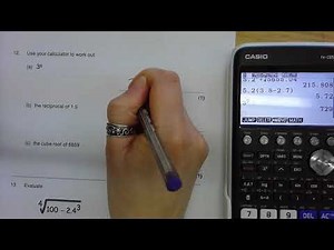 Casio fx-CG50 2 Use of a Calculator