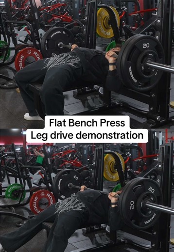 see the difference it makes? YoungLA code JIMMY #benchpress #legdrive #flatbench
