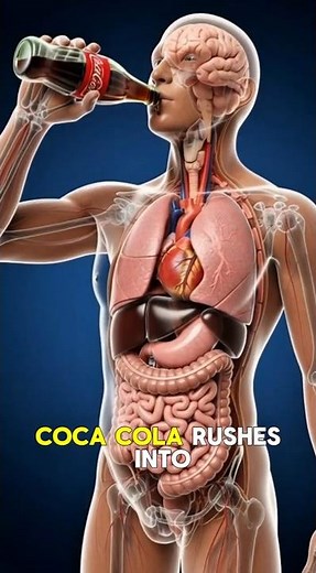 What Happens Inside Your Body When You Eat Coca-cola #3danatomy #science #healthyfood #usahealth