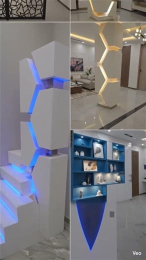 Modern LED Pillar Design Ideas 🔥 | Latest Interior Column Design 2026 #shorts