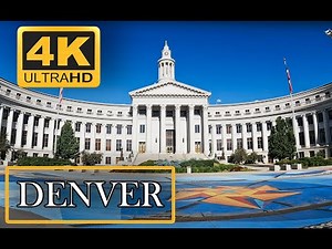 Denver, Colorado - Afternoon Walking Tour - Relaxing City Walk [4K Ultra HD]