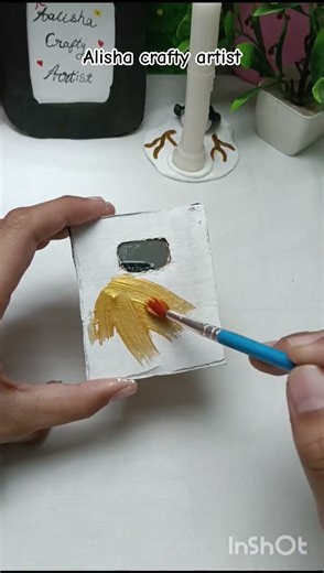 DIY golden play botton |#diy #artshorts #craft #golden #play #button #viralvideo