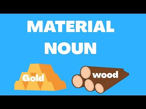 Material Noun In English Grammar | What is a material noun | Material noun examples and exercise