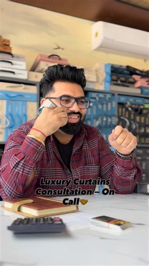 urban Interiors on Instagram: "Phone pe consultation… ghar mei luxury transformation.” 📞✨ Client call par sirf curtains discuss nahi hote… Hum discuss karte hain: ✔️ Fabric fall ✔️ Color contrast ✔️ Wallpaper matching ✔️ Day & night light solution ✔️ Complete window styling Agar aap bhi apne ghar ke liye perfect curtains choose karna chahte ho — Toh expert guidance ke liye hume call karein ya showroom visit karein. ⸻ 📍 Urban Interiors | curtains n more 📞 Call / WhatsApp: 8053743722 🪟 Designe