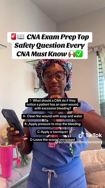 Test yourself with real CNA questions rationales 🩺📖 Success starts here! ✅. #CNAExamPrep #CNAPracticeQuestions #FutureNurse #StudyTips #NurseLife
