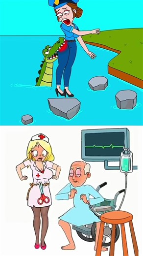 Corodile 🐊 teeth are stuck😱🤪 Grandpa👴 was happy🥰🤪#impossibledate #gameplay #shorts #mytom2 #gaming