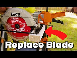 How To Replace Install Circular Saw Blade Easy Simple