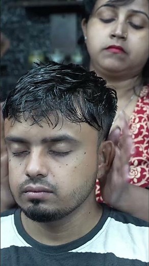 Chaitali Barber Magical Ear Fingering & ASMR Scalp Tapping for Ultimate Relaxation #shorts