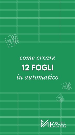 Crea 12 Fogli Automaticamente con una Tabella Pivot