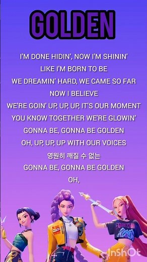GOLDEN – Kpop Demon Hunters (Lyrics Video)