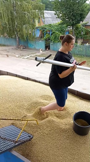 Grain Transfer Techniques in a Rural Setting