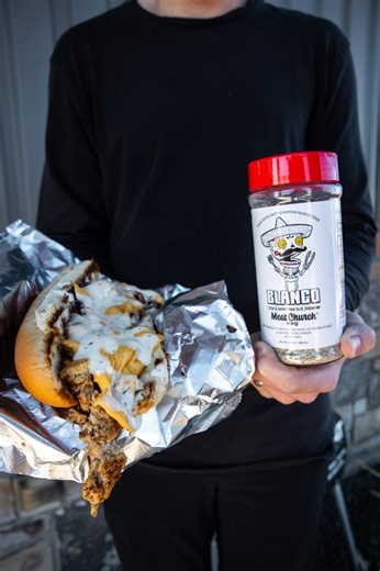 Save this Chicken Bacon Ranch recipe video! Staff lunch is one of our favorite events of the week. It’s good food eaten around the table with great people. This week Chef Gavin made our Chicken Bacon Ranch Cheesesteak recipe. Save this video and find the recipe here: https://www.meatchurch.com/blogs/recipes/chicken-bacon-ranch-cheesesteak Ingredients: 5 pieces of bacon 1.5 lb ground chicken 1/2 onion, chopped 9 slices of your favorite cheese 3 hoagie buns Blanco to taste Ranch 1 t, olive oil for