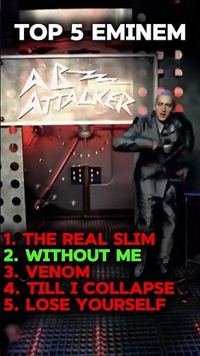 🔥 Top 5 Eminem Songs of All Time 🎤 #eminem #rapgod